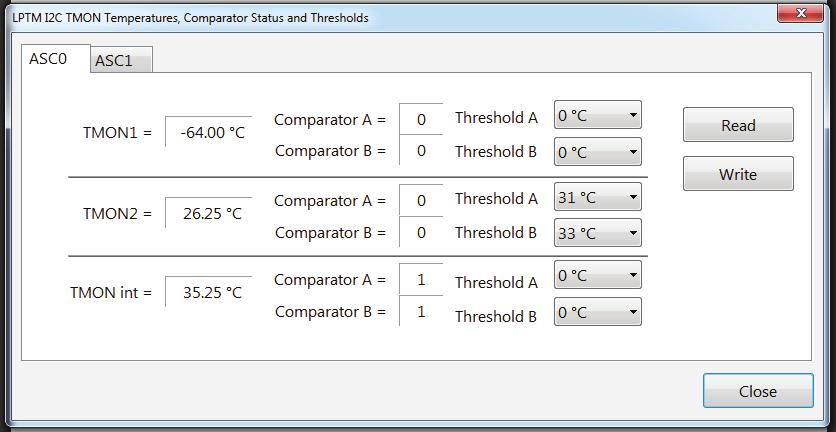 Thermal Management Temperature Monitors (TMON) The temperature monitor screen is shown in Figure 18.