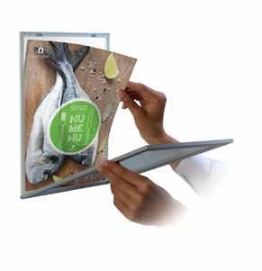 Paper, Canvas & Textile Frames 43 Magnetic Window Sign This A4 two-part window frame features a magnetic cover which allows you to change your graphic quickly.