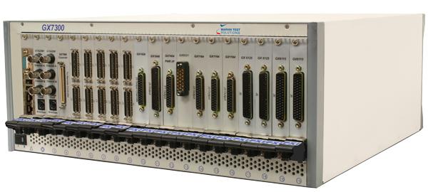 Cable tray, recessed instrumentation, cable routing, and hinged front interface assembly configurations are available for mass interconnect interfaces DESCRIPTION The GX7300 Series mainframes are