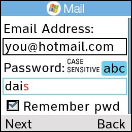 The first time you access a provider, enter your Screen Name/ID or Email and Password. Then press the Left Soft Key to Sign In/On. 4.