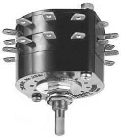 Standard Size Rotaries Series HS Model Positions AMP SINGLE POLE/NONSHORTING/ INDEXING Stopper Settings Load HS-X Fixed, LOAD & HS-Y Fixed, LOAD,, & HS-Z Fixed, LOAD,,, & s HS-X C L of HS-Y C L of