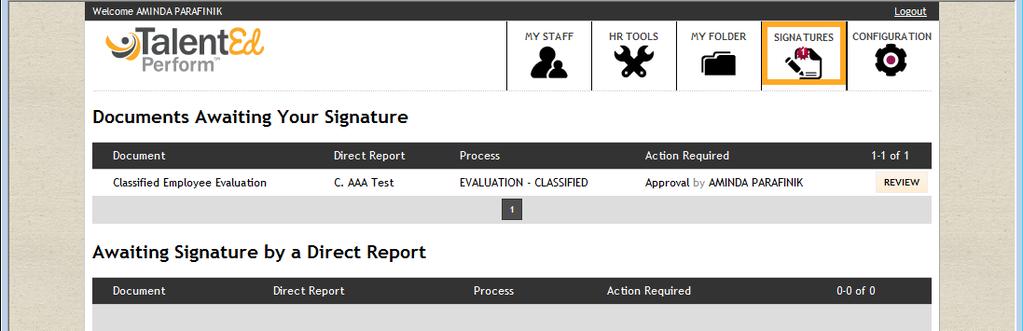 Completing Your Self-Analysis or Teacher Progress Report **Self-Analysis and Teacher Progress report forms will be available for completion in the Spring. 1. Return to your Tasks tab. 2.