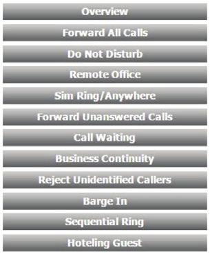 Knowledge Base Link General overview of configurable features Call Forwarding QRG Do Not Disturb QRG Remote Office QRG