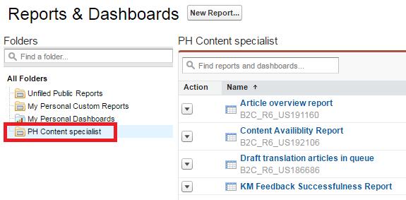 If the reports tab is not available yet, click on the + to add the tab.