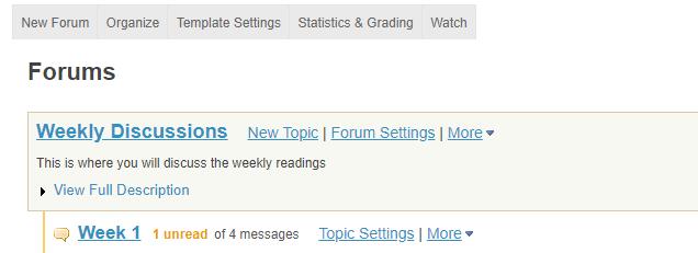 3. The title of each forum and topic is preceded by a pulldown list that shows the order in which the forum or topic is displayed. 4. Use the pulldown lists to change the order. 5.