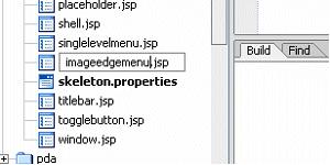 The template used this information to generate JSP search paths for the mobile skeletons. For example, if you chose a skeleton called avitek, the search path in the PDA sub-skeleton might be: jsp.