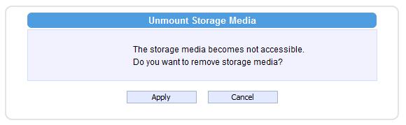 That Unmount function is used when the camera is to be shut down for maintenance or when the mass storage has to be physically removed for some reason.