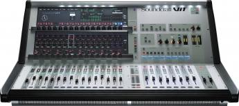 Vi1 Vi1 A complete standalone console package with 32 channels of analogue input to 27 analogue outputs, plus 6 digital inputs, 4 Stereo FX Returns and 6 digital outputs in one chassis.