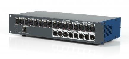 Configured as 32 analogue in, 8 analogue out, 8 AES out. Cat5 MADI connection Compact Stagebox Cat5 (32/8+8) SCR0515 RRP: 3444.
