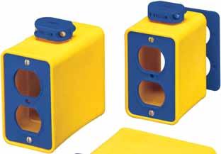 6000 Series - Portable Outlet Boxes 6002 NOTICE: The NEC restricts the use of metal job boxes as temporary power cords 6000 6000 Series Portable Outlet Boxes Rugged and durable, these outlet boxes