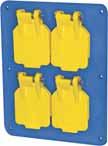 use with Ericson's 1075 GFCI module (not included) for added protection and code compliance (class A open neutral protection) Cover plates and cord grips are molded of impact resistant nylon and
