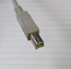 USB3, pictured below, is the fastest of the three and often has a fancy blue insert to indicate its support of the