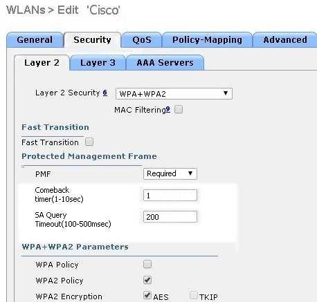 802.1X/EAP authentication methods used for WLANs, dependent upon the CCX version supported by the devices. Reference: http://www.cisco.
