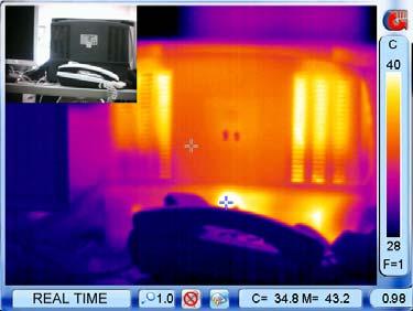If the value is set as 2, in live thermal image,