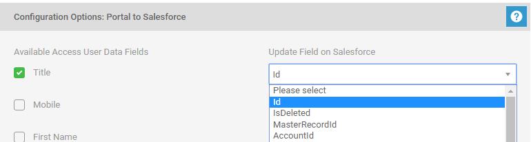 (a) This will display the fields within the portal for a contact, you can then match that data to the fields in Salesforce.
