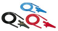 20 Includes soft accessory bag, one red, one blue and one black shielded lead with integral hippo clips (rated at 5kV), one jumper lead for use with guard terminal, rechargeable battery pack, US120V
