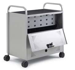 Constructed of 18-gauge steel, our new Laptop Cart rolls smoothly on 4" casters.