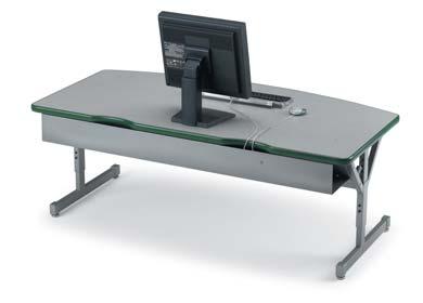 Designed for Computer Labs. Flexline Leonardo! s angled top in left and right hand models allows great classroom layouts with good sightlines. Use Leonardo!