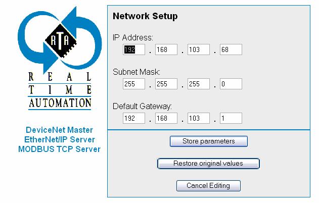 CONFIGURING MODULE NETWORK SETTINGS Overview There are three basic settings that must be configured to properly operate the 455ED/455EMT Gateway.