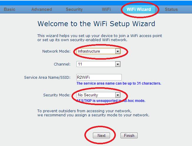5. Configuring the WiFi-Adapter to Access Point If you are using this WiFi-Adapter with an access point, we recommend you use the WiFi Wizard to guide you configure the WiFi settings.