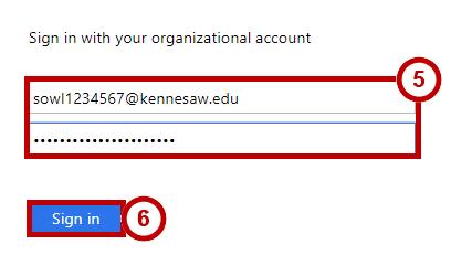 In the Email Address field, enter your KSU email address (see Figure 1). 3. Click Continue (see Figure 1). Figure 1 - Enter your email address 4.