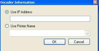 Figure 1-5 - Encoder IP Address 4. Select the Encoder OMNIKEY 5x21 CL-0 from the drop-down list and then click Connect. 5. At the message prompt to restart the PC, select Yes to continue.