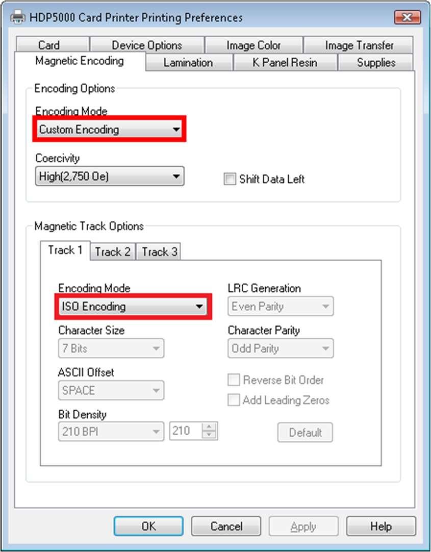 2. Printer Setup Prior to using the printer, an additional setting is required to handle different type of card encoding.