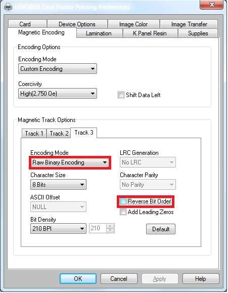 7. Click OK to save the changes. 2.2. Configuring Printer Setting to RFID Card 1.