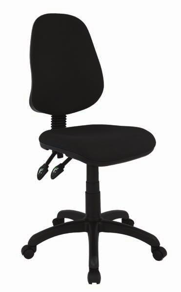 TY2 Twin Lever High Back Operator Chair FA Set Of Fixed Arms HA Set Of Height Adjustable Arms Support and Height/Width