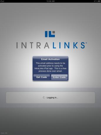 Enter your IntraLinks log-in ID and password. 3. The system will need to activate your email address.