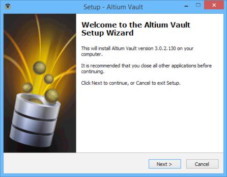 FIRST-TIME SETUP FOR ALTIUM VAULT SOFTWARE INSTALLATION Altium Vault is installed through use of an efficient, intuitive installer - an installer that not only expedites the initial installation