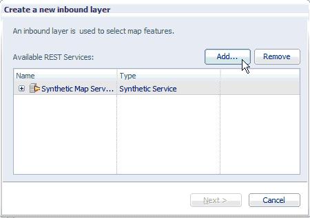 3. Building a Sample Application The Create a new inbound layer dialog opens, as shown in the following image.