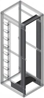 CABINETS Enclosed Mounting Solutions Enhanced Cable Managers For Cabinets Air Dam Kits For Cabinets Enhanced Vertical Managers organize cables by rack-mount space, making it easier to trace