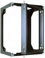 CUBE-iT includes one pair of 19" wide threaded #12-24 equipment mounting rails that are adjustable front-to-rear within the body of the cabinet and supports up to 200 pounds of equipment.