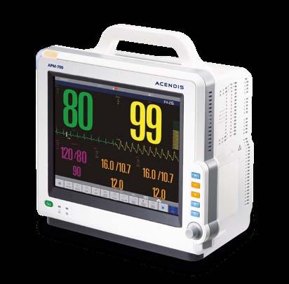 quietly Parameters with various modules assembled as demand, easy upgrade, save replacement cost Nellcor Pulse Oximetry SpO 2 3-channel thermal recorder 17" 12.1" 17" (12.
