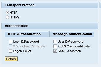In this case, enter the same name for both the service and endpoint (e.g., PosSess-SSL-MSG-SAML in the example shown below. Then select the Next button.