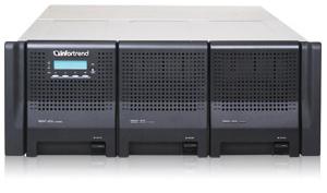 for storing metadata dual redundant 8 Gb FC controllers with 16 GB cache per controller and 4 200 GB and 12 800 GB SSDs configured with RAID 1 10 Infortrend Eonstor Storage Arrays and 6 JBODs for