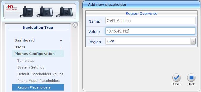 environment. Do the following for each placeholder: a. Access the Manage Region Placeholders page (Phones Configuration > Region Placeholders). b.