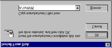 4.2.2 Installation for Windows 95 1. a. Select "Start", "Settings", "Control Panel", "Display", "Settings". b. Press "Advanced Properties". 2. a. Choose the "Adapter" label. b. Press the "Change.