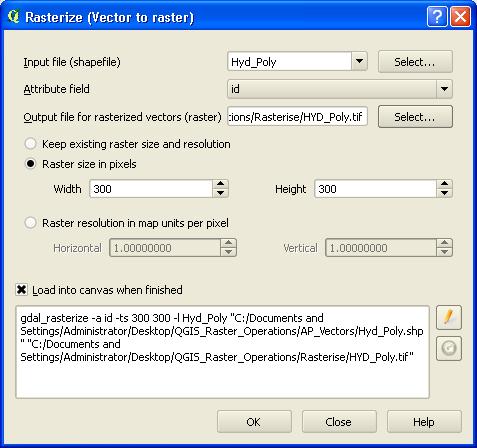 Select Raster>Conversion>Rasterize(Vector to Raster) as shown below 4.