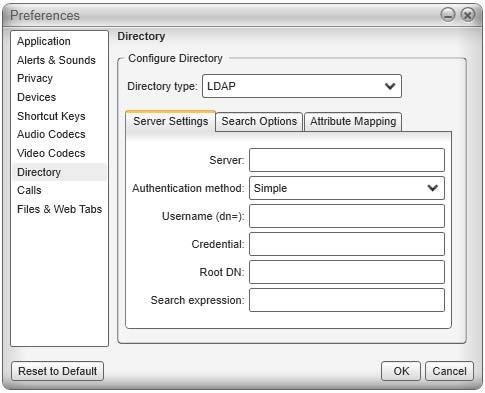 Bria 3 for Windows User Guide Retail Deployments Preferences Directory Typically,