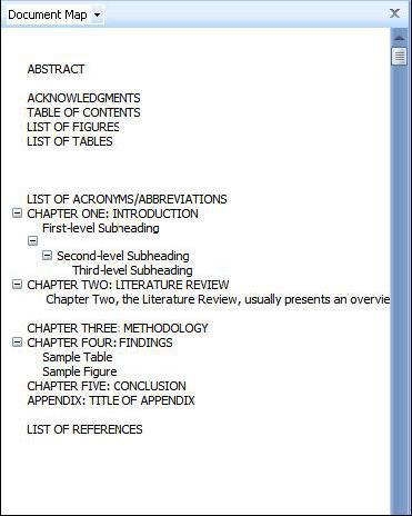 To eliminate a blank bookmark, click on the blank line in the Document Map. This should take you to the actual place in the document referenced.