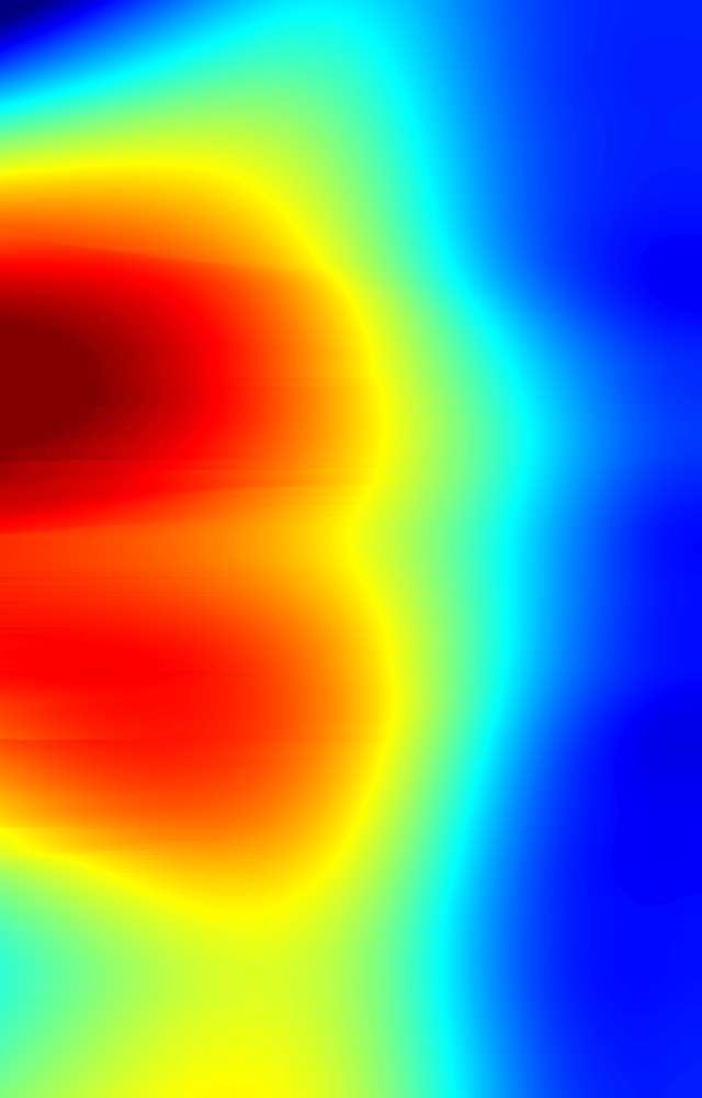 (b) Estimated velocity model and the corresponding image rays.