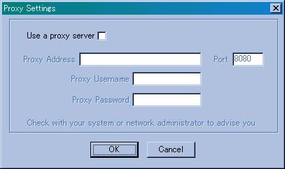 2.2.4 Setting the Proxy Server You need to set the following settings to monitor Network Camera on the Internet when you use a proxy server.