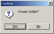 Specify Folder Name and Drive and click [OK].