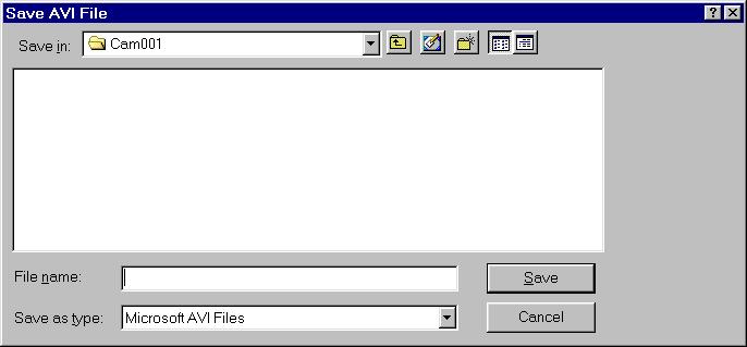 3.5 Creating AVI Motion Video Files JPEG files can be converted to AVI files. This allows the files to be played back on other PCs or send via e-mail. 1.