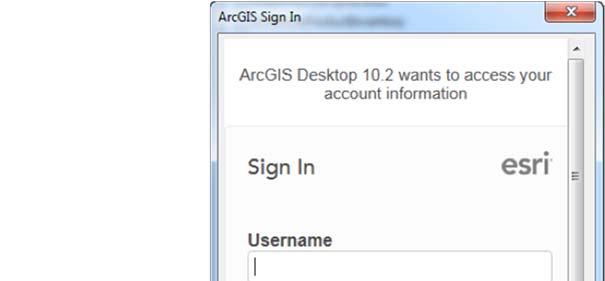 3. Sign into your ArcGIS Online account.