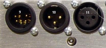 (6) Soft Limit Function The Soft Limiters are effective over all eight channels and can be gauged by watching the blue LED.