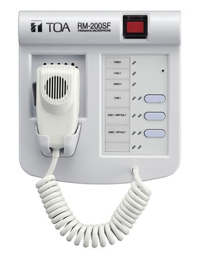 Emergency Remote Microphone RM-200SF / RM-320F Wall Mount Remote Microphone / Extension Alarm Switch For emergency broadcast For activation of emergency mode, start and stop automatic broadcasts