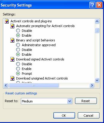 1.2.2 Connection Enable downloading and running unsigned ActiveX controls After you finished setting IP of IP camera and